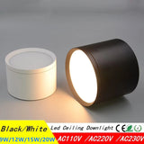 Dimmable Surface Mounted LED Downlight Ceiling Light SMD5730 9W 12W 15W 20W AC85-265V High Power Spotlight Indoor Lighting