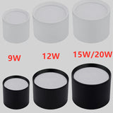 Dimmable Surface Mounted LED Downlight Ceiling Light SMD5730 9W 12W 15W 20W AC85-265V High Power Spotlight Indoor Lighting