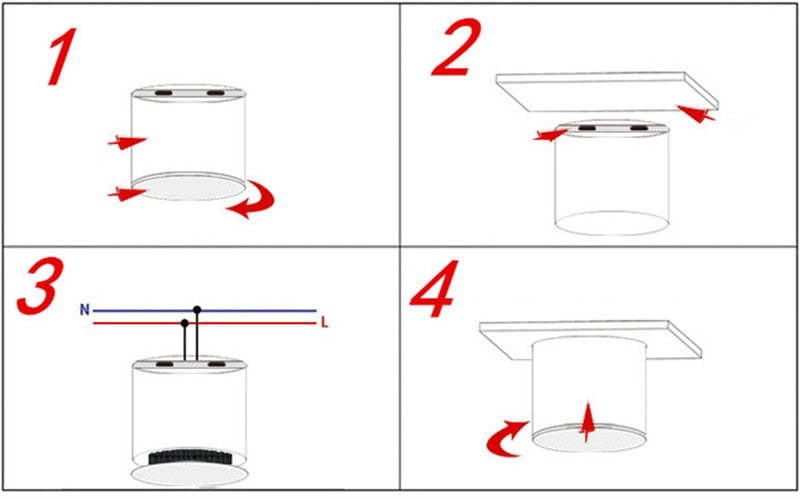 Dimmable Surface Mounted LED Downlight Ceiling Light SMD5730 9W 12W 15W 20W AC85-265V High Power Spotlight Indoor Lighting
