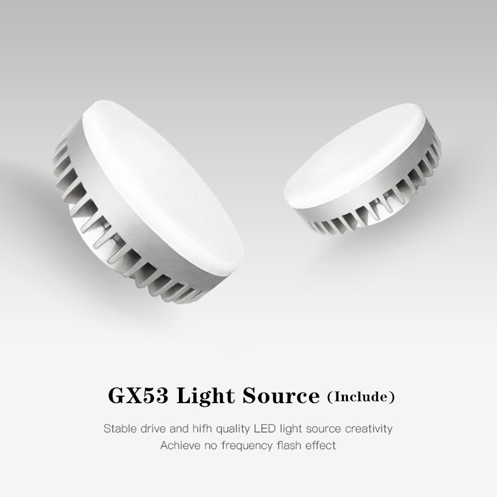 GX53 Bulb Replaceable Led Downlight Recessed Ceiling Led Lamp 45° Rotate Lighting  7w 9w 12w For Restaurant Living Room Dining