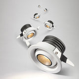 Dimmable LED Downlight White Ultra Thin Aluminum 3W Down Light 220V Round Recessed Spot Lighting For LED Chip