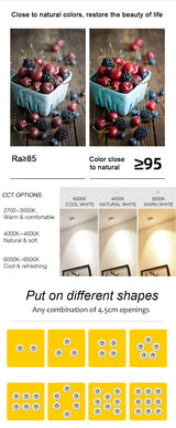 Dimmable LED Downlight White Ultra Thin Aluminum 3W Down Light 220V Round Recessed Spot Lighting For LED Chip