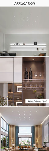 Dimmable LED Downlight White Ultra Thin Aluminum 3W Down Light 220V Round Recessed Spot Lighting For LED Chip