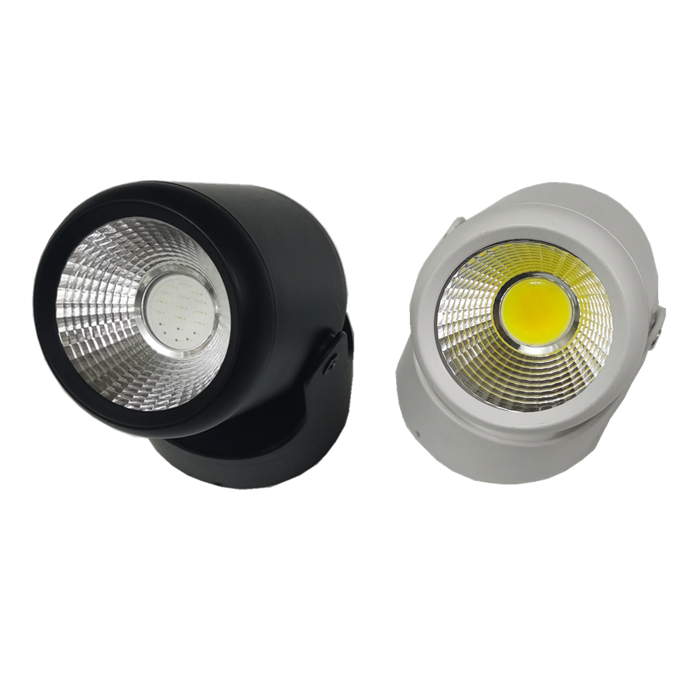 LED downlights 5W 10W 15W COB Surface Mounted Ceiling Spot light 360 degree Rotation Ceiling Downlight White AC85-265V