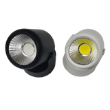 LED downlights 5W 10W 15W COB Surface Mounted Ceiling Spot light 360 degree Rotation Ceiling Downlight White AC85-265V