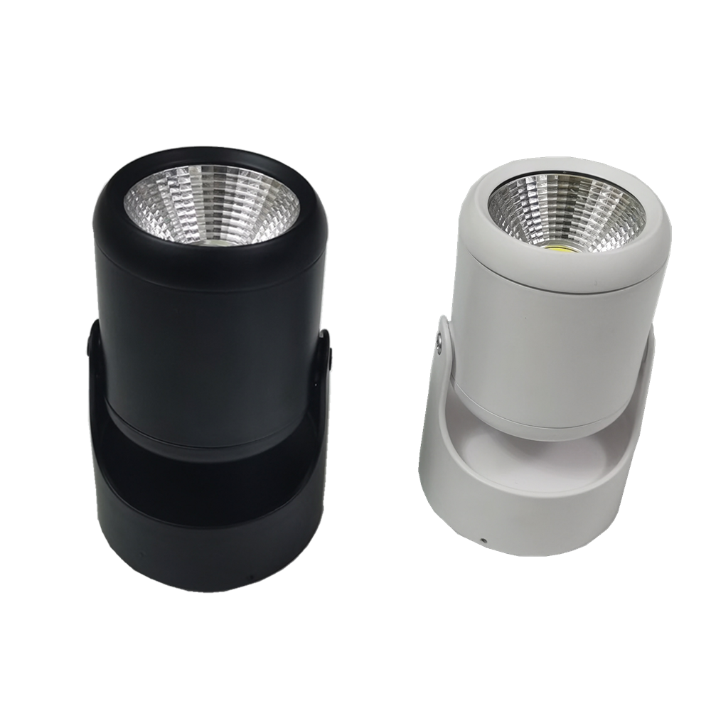 LED downlights 5W 10W 15W COB Surface Mounted Ceiling Spot light 360 degree Rotation Ceiling Downlight White AC85-265V