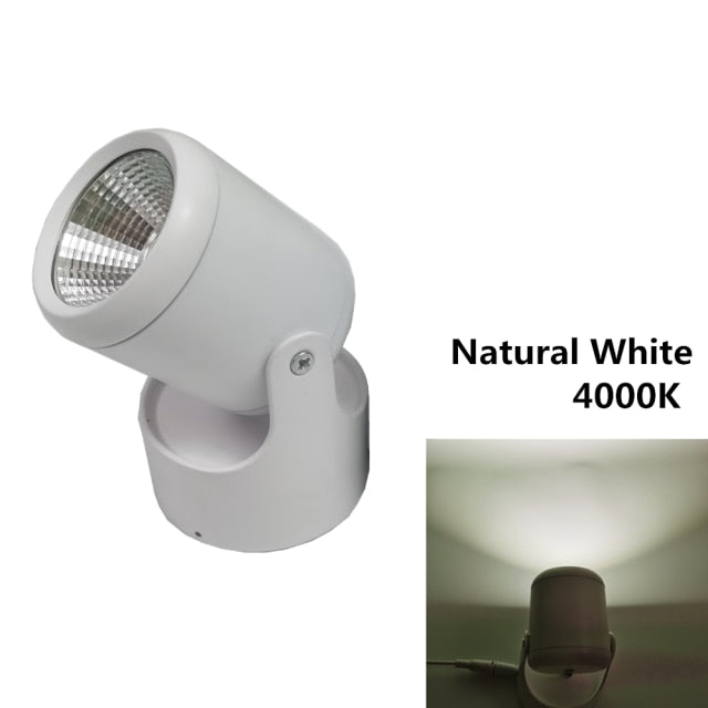 LED downlights 5W 10W 15W COB Surface Mounted Ceiling Spot light 360 degree Rotation Ceiling Downlight White AC85-265V