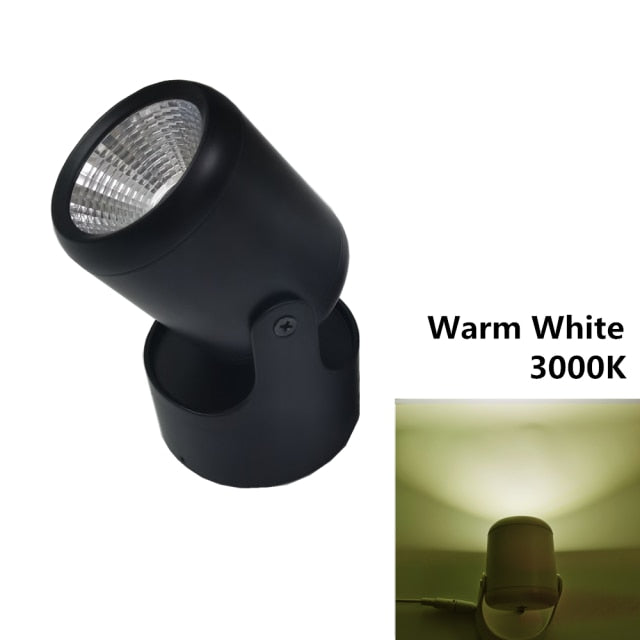 LED downlights 5W 10W 15W COB Surface Mounted Ceiling Spot light 360 degree Rotation Ceiling Downlight White AC85-265V