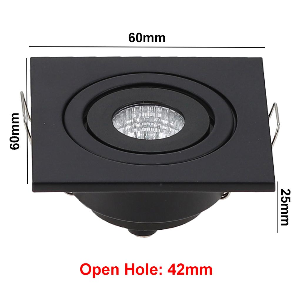 New Design Square Round Dimmable Waterproof IP65 Downlight Lamps 3W Led Ceiling Lamp Home Indoor Outdoor Lighting For Garden