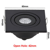 New Design Square Round Dimmable Waterproof IP65 Downlight Lamps 3W Led Ceiling Lamp Home Indoor Outdoor Lighting For Garden