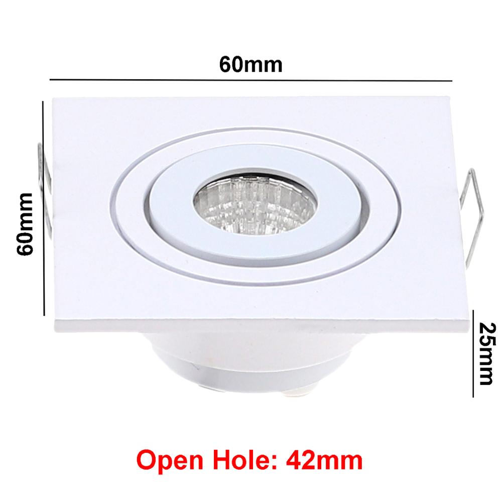 New Design Square Round Dimmable Waterproof IP65 Downlight Lamps 3W Led Ceiling Lamp Home Indoor Outdoor Lighting For Garden