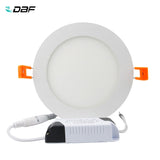 Ultra Thin LED Panel Downlight 3w 4w 6w 9w 12w 15w 18w Round LED Ceiling Recessed Lights Spot Power Supply Included Painel lamp