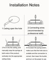 T-SUN Ultra-thin 220V LED Downlight 6W/8W/15W/20W LED Ceiling Recessed Lamp Panel Light Surface Ceiling Downlight Ceiling Lamp