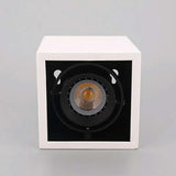 LED 10w 12W 15w Surface Mounted GU10 BULB Dimmable LED Ceiling Lamps Spot Light square Rotation LED Downlights AC85-265V