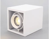LED 10w 12W 15w Surface Mounted GU10 BULB Dimmable LED Ceiling Lamps Spot Light square Rotation LED Downlights AC85-265V