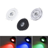 Silvery/Black/White Mini LED Downlights 1W 3W 100V-240V 10 PCS Jewelry Display Ceiling Recessed Cabinet Spot Lamp