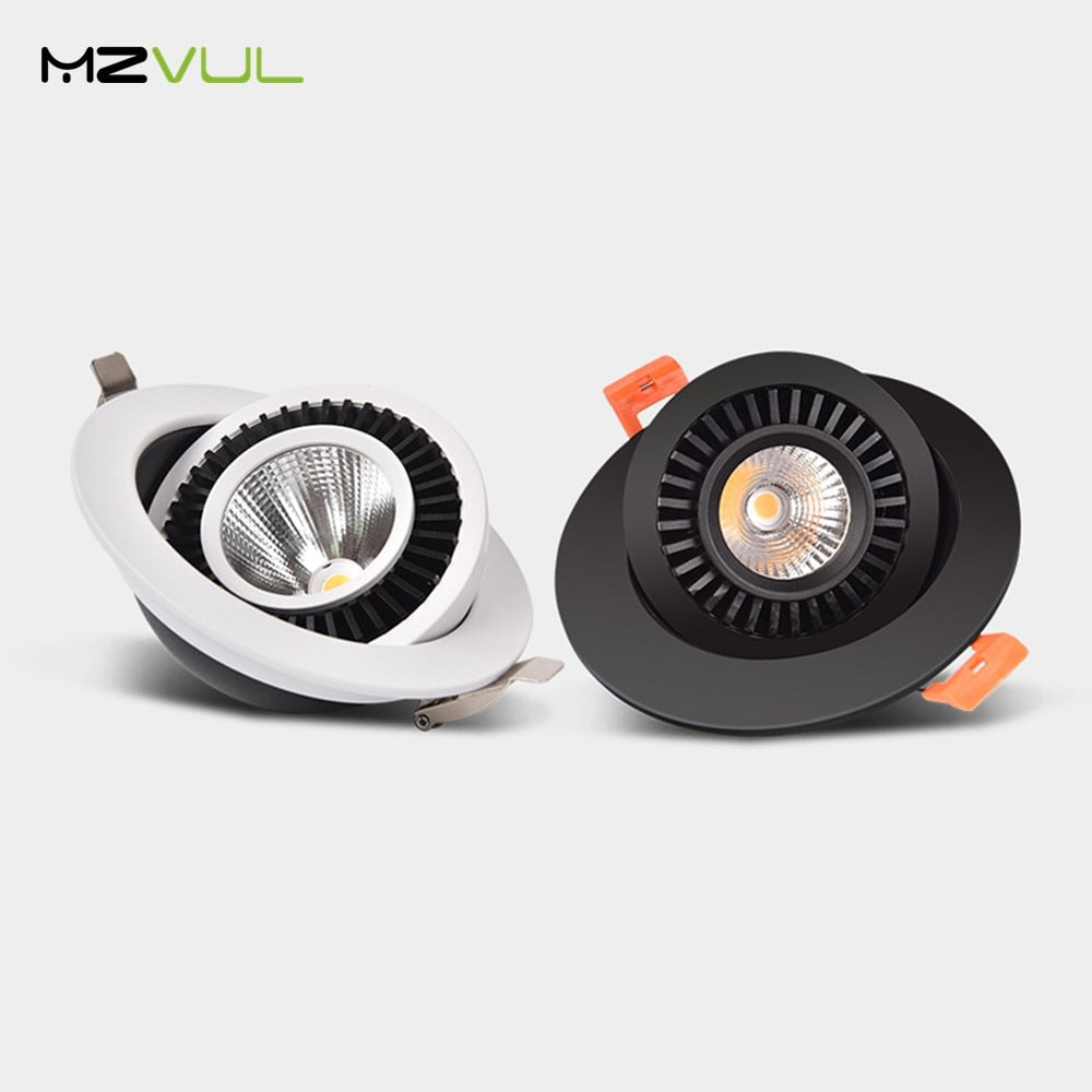 LED Recessed Ceiling Downlight 360 Degree Rotate LED Downlight 5W 10W 18W LED Lamp AC85-265V Ceiling Spot Light with LED Driver