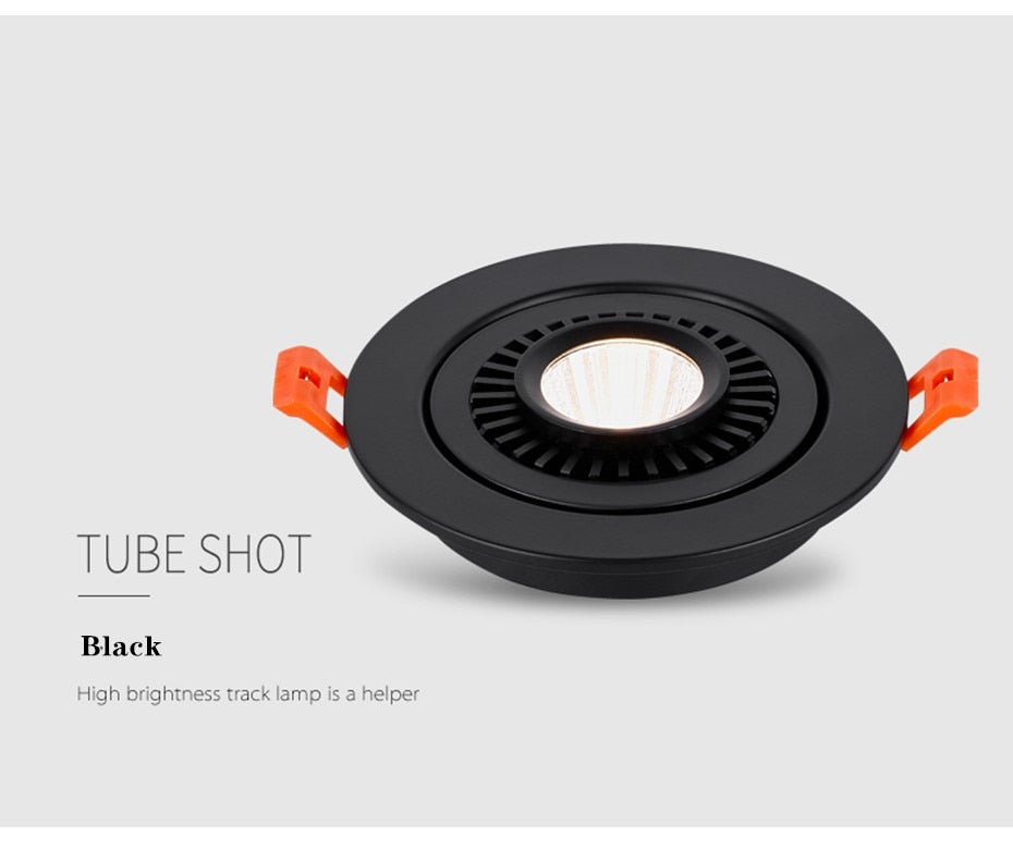 LED Recessed Ceiling Downlight 360 Degree Rotate LED Downlight 5W 10W 18W LED Lamp AC85-265V Ceiling Spot Light with LED Driver