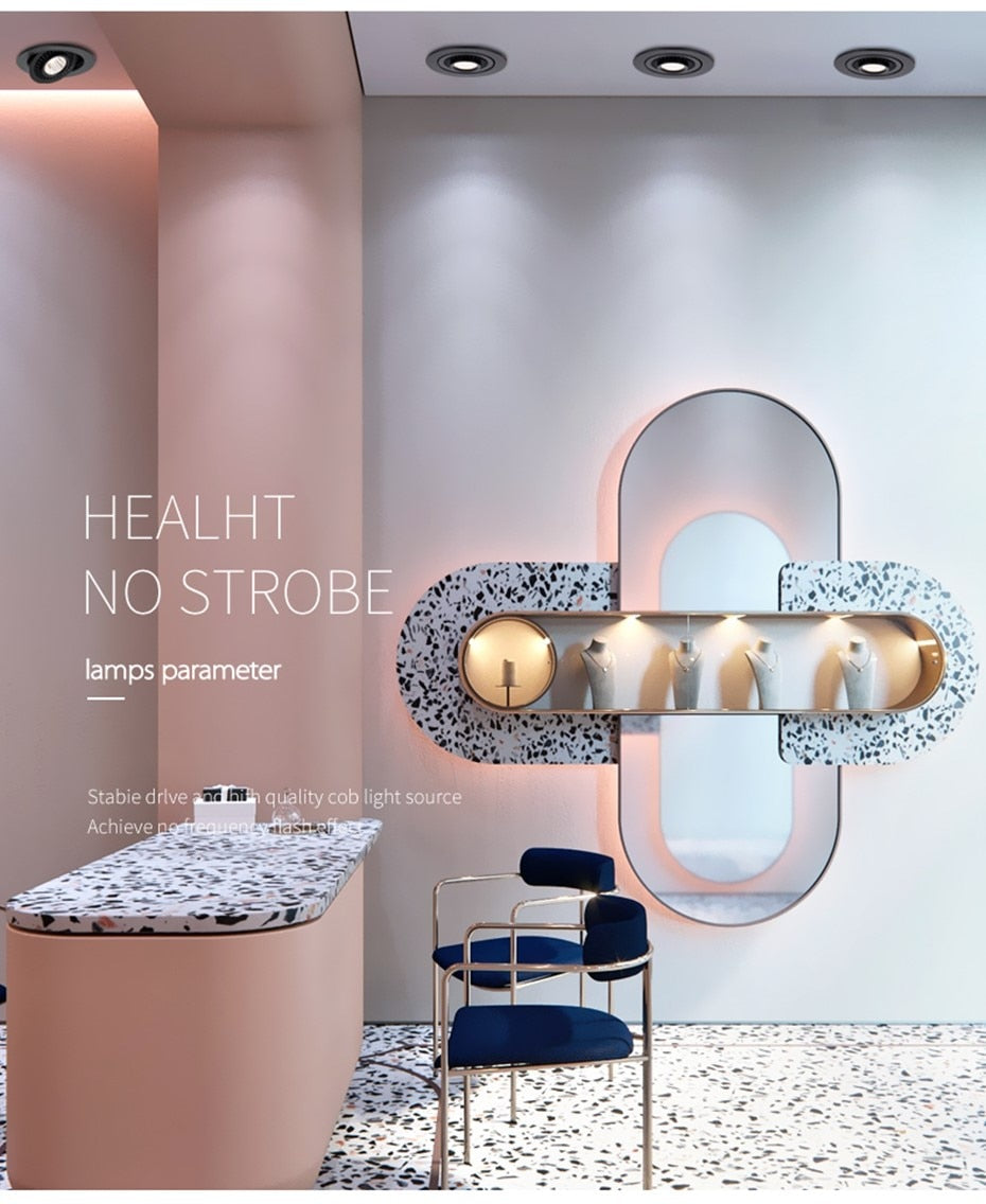 LED Recessed Ceiling Downlight 360 Degree Rotate LED Downlight 5W 10W 18W LED Lamp AC85-265V Ceiling Spot Light with LED Driver