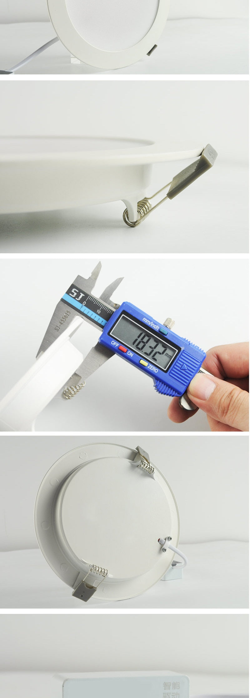 Ultra thin led downlight lamp 3w 5w 7w 12w 18w 2835SMD AC 220V 240V led ceiling recessed grid downlight slim round panel light