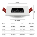 No Flickering Modern LED Recessed Downlight 20W 10W line lamp 85-265V LED Ceiling Spot Light indoor Background lights