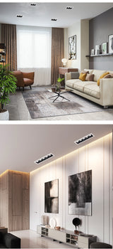 No Flickering Modern LED Recessed Downlight 20W 10W line lamp 85-265V LED Ceiling Spot Light indoor Background lights