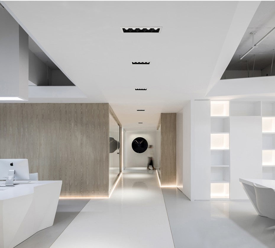 No Flickering Modern LED Recessed Downlight 20W 10W line lamp 85-265V LED Ceiling Spot Light indoor Background lights