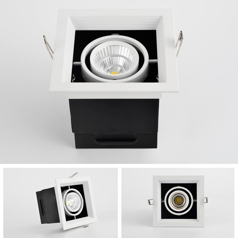 Dimmable Recessed COB LED Downlights 10W 20W LED Ceiling Spot Lights AC85-265V LED Ceiling Lamps Warm/Cold White Indoor Lighting