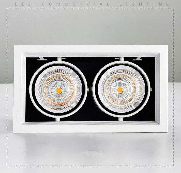 Dimmable Recessed COB LED Downlights 10W 20W LED Ceiling Spot Lights AC85-265V LED Ceiling Lamps Warm/Cold White Indoor Lighting