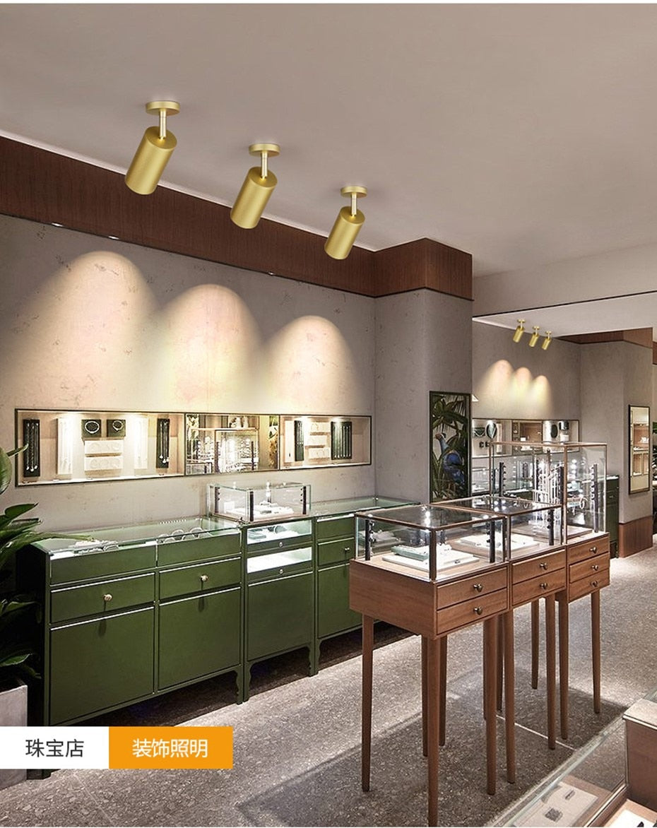 Led Downlights Surface Mounted GU10 Led Bulb Replaceable Led Spot lights Living room 110/220V Spot Led Light Fixture