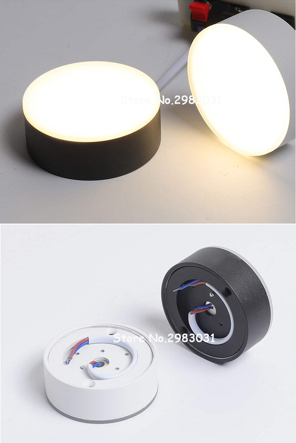 Surface Mounted Led Downlight 220V Led Spot Lights 3W 5W 7W 9W Round Downlights Down Lights Lighting Fixture for Home