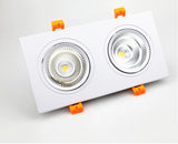 Square Dimmable Recessed COB LED Downlights 7W 9W 12W LED Ceiling Spot Lights AC85-265V LED Ceiling Lamps Indoor Lighting