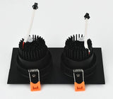 Square Dimmable Recessed COB LED Downlights 7W 9W 12W LED Ceiling Spot Lights AC85-265V LED Ceiling Lamps Indoor Lighting