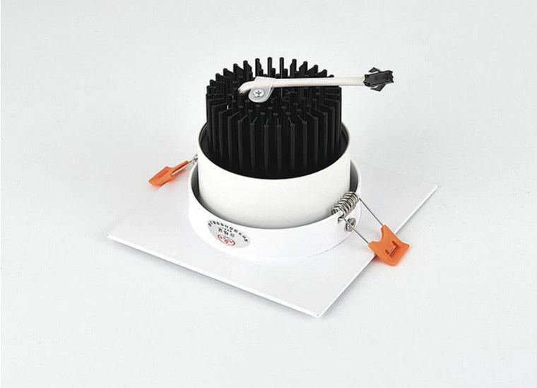 Square Dimmable Recessed COB LED Downlights 7W 9W 12W LED Ceiling Spot Lights AC85-265V LED Ceiling Lamps Indoor Lighting