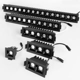 Dimmable Recessed Strip LED Ceiling Lights 10W 20W 30W COB Downlight AC220V LED Strip Lamp Lndoor Lighting TV Background