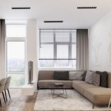 Dimmable Recessed Strip LED Ceiling Lights 10W 20W 30W COB Downlight AC220V LED Strip Lamp Lndoor Lighting TV Background