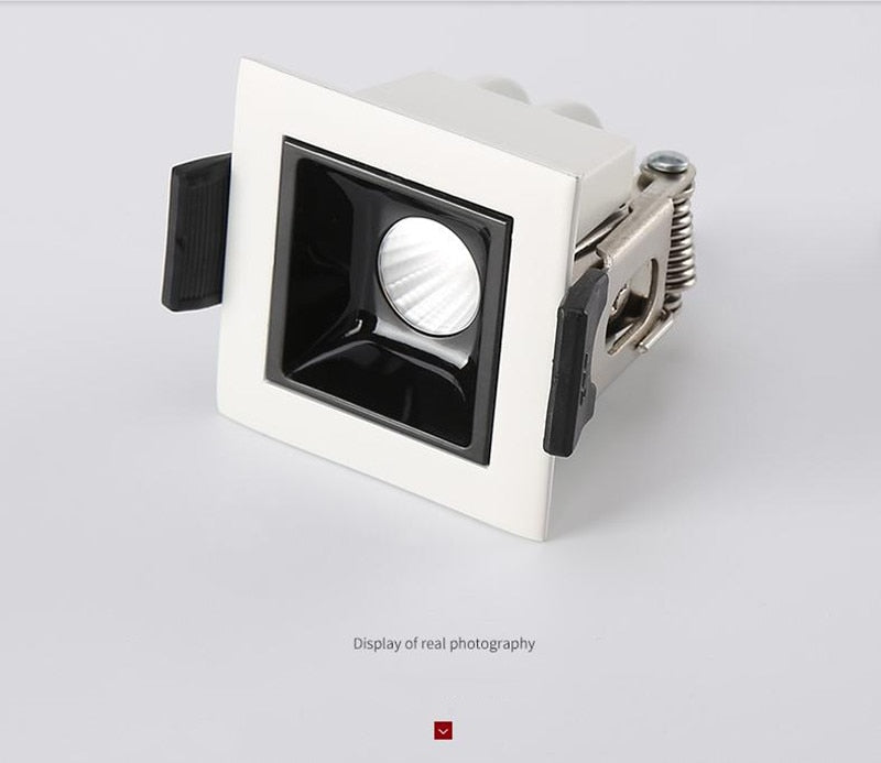 Dimmable Recessed Strip LED Ceiling Lights 10W 20W 30W COB Downlight AC220V LED Strip Lamp Lndoor Lighting TV Background