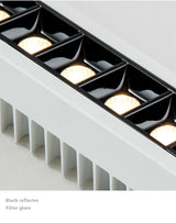 Dimmable Recessed Strip LED Ceiling Lights 10W 20W 30W COB Downlight AC220V LED Strip Lamp Lndoor Lighting TV Background