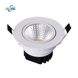 QLTEG LED downlight light COB Ceiling Spot Light 3w 5w 7w 12w AC85-265V ceiling recessed Lights LED decoration Indoor Lighting