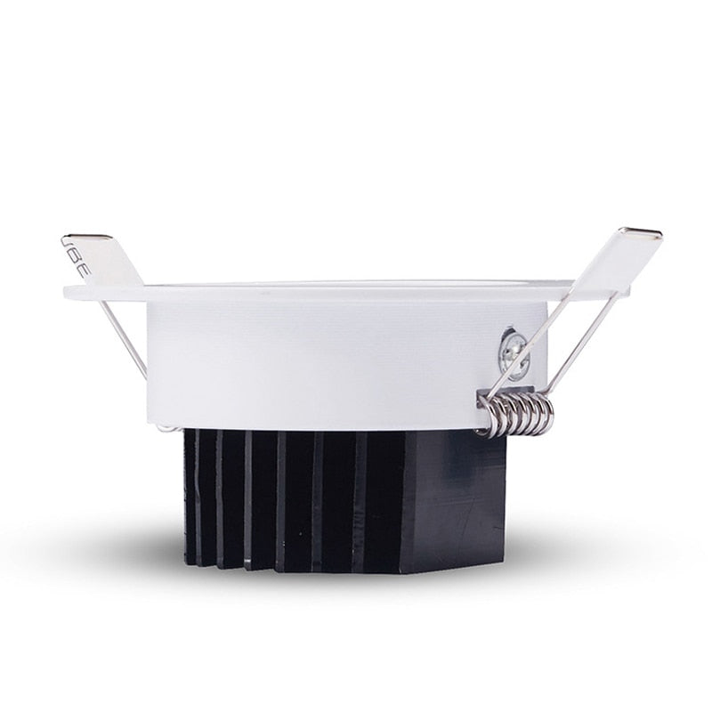 QLTEG LED downlight light COB Ceiling Spot Light 3w 5w 7w 12w AC85-265V ceiling recessed Lights LED decoration Indoor Lighting