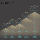 LEDIARY SMD LED Downlights 5W 7W 12W 15W 20W 110V-240V White Ceiling Spot Lamp 75mm Cut Hole No Flicker Lighting Fixtures