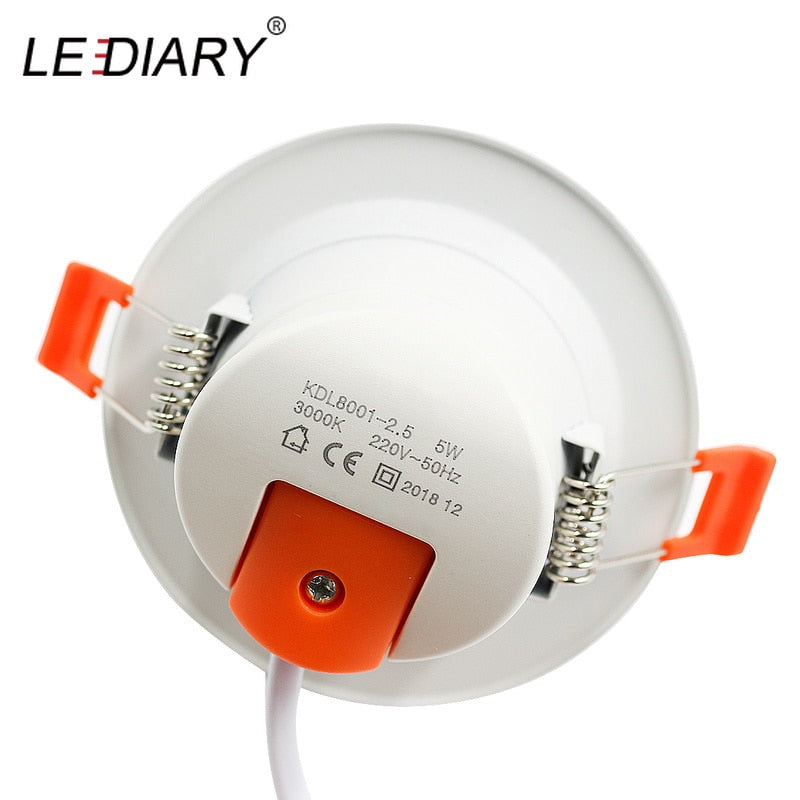 LEDIARY SMD LED Downlights 5W 7W 12W 15W 20W 110V-240V White Ceiling Spot Lamp 75mm Cut Hole No Flicker Lighting Fixtures