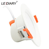 LEDIARY SMD LED Downlights 5W 7W 12W 15W 20W 110V-240V White Ceiling Spot Lamp 75mm Cut Hole No Flicker Lighting Fixtures
