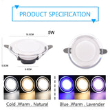 Downlight 3W 5W led Downlight AC220V-240V new six color recessed downlight ceiling Kitchen living room Indoor ceiling spot light