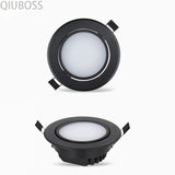 Round Dimmable LED Downlight Recessed LED Ceiling Lamps AC90-260V 5W/7W/9W/12W/15W/18W COB Background Light Indoor Lighting