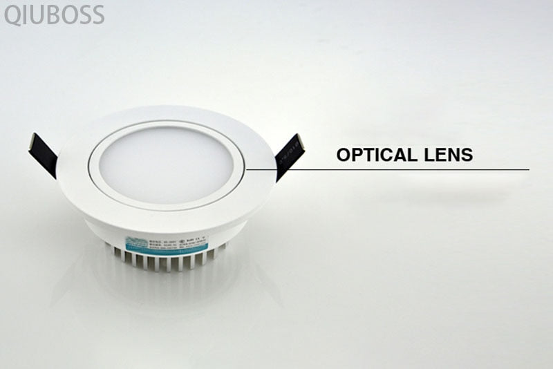 Round Dimmable LED Downlight Recessed LED Ceiling Lamps AC90-260V 5W/7W/9W/12W/15W/18W COB Background Light Indoor Lighting