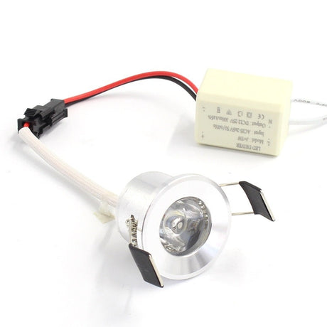 LED Downlights Mini Silvery Spot 3W 27mm Cut Hole Cold/Warm/Nature white 110V-220V LED Recessed Ceiling Lamp Spot