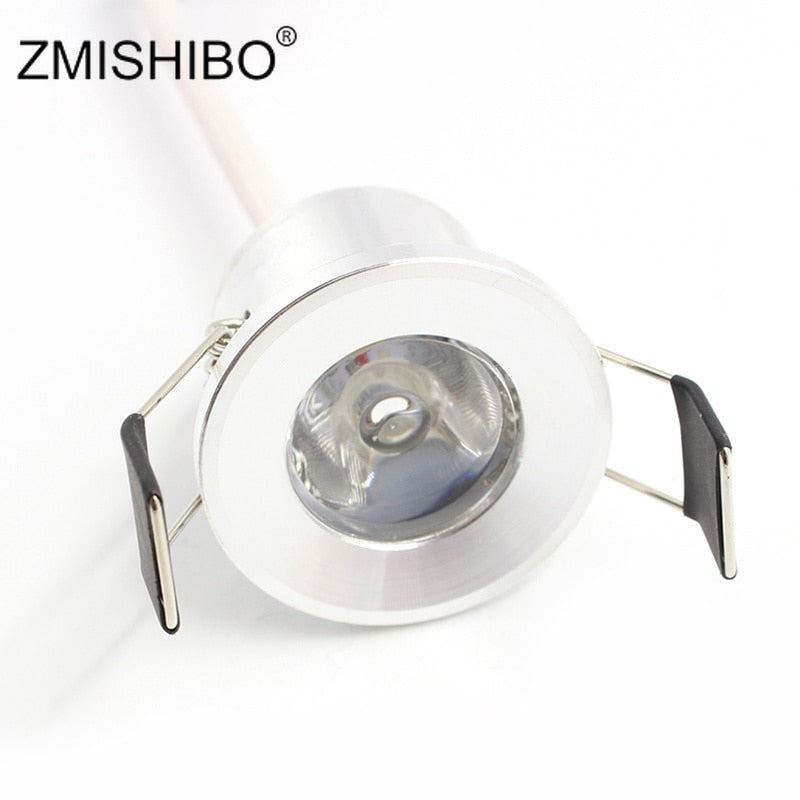 LED Downlights Mini Silvery Spot 3W 27mm Cut Hole Cold/Warm/Nature white 110V-220V LED Recessed Ceiling Lamp Spot