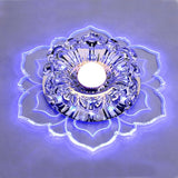 Modern LED Lights Flower-shaped Crystal Spotlights Downlights Embedded Ceiling Creative Corridor Living Room Bedroom