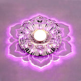 Modern LED Lights Flower-shaped Crystal Spotlights Downlights Embedded Ceiling Creative Corridor Living Room Bedroom